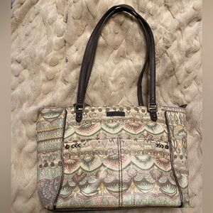 Sakroots Artist Circle Pastel Shoulder Bag Tote Purse
